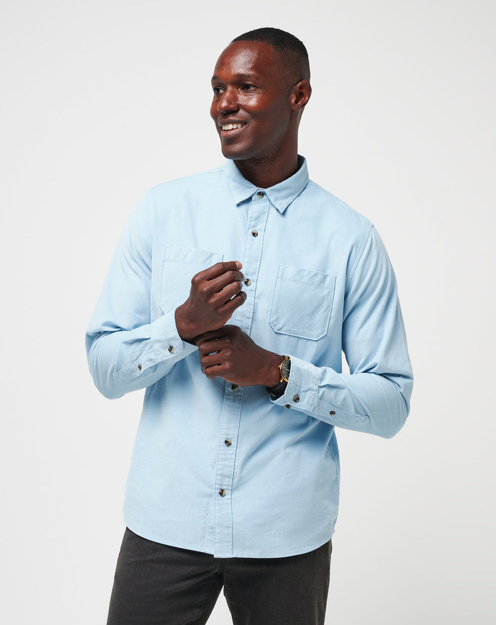 Dream Blue Travis Mathew Barrel Of Laughs Button-Up
