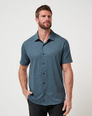 Mood Indigo/Vintage Indigo Travis Mathew Knit Featherweight Night Button-Up