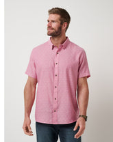 Heather Rose Wine Travis Mathew Early Check In Button-Up