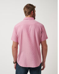 Heather Rose Wine Travis Mathew Early Check In Button-Up
