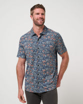 Mood Indigo/Vintage Indigo Travis Mathew Knit Day Cruise Button-Up