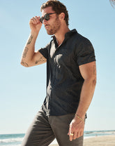 Black Travis Mathew Techwoven Country Mile Button-Up
