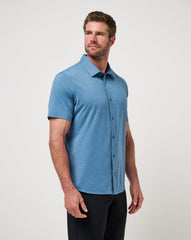 Copen Blue Travis Mathew The Heater Button-Up