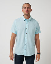 Cory Blue Travis Mathew Early Check In Button-Up