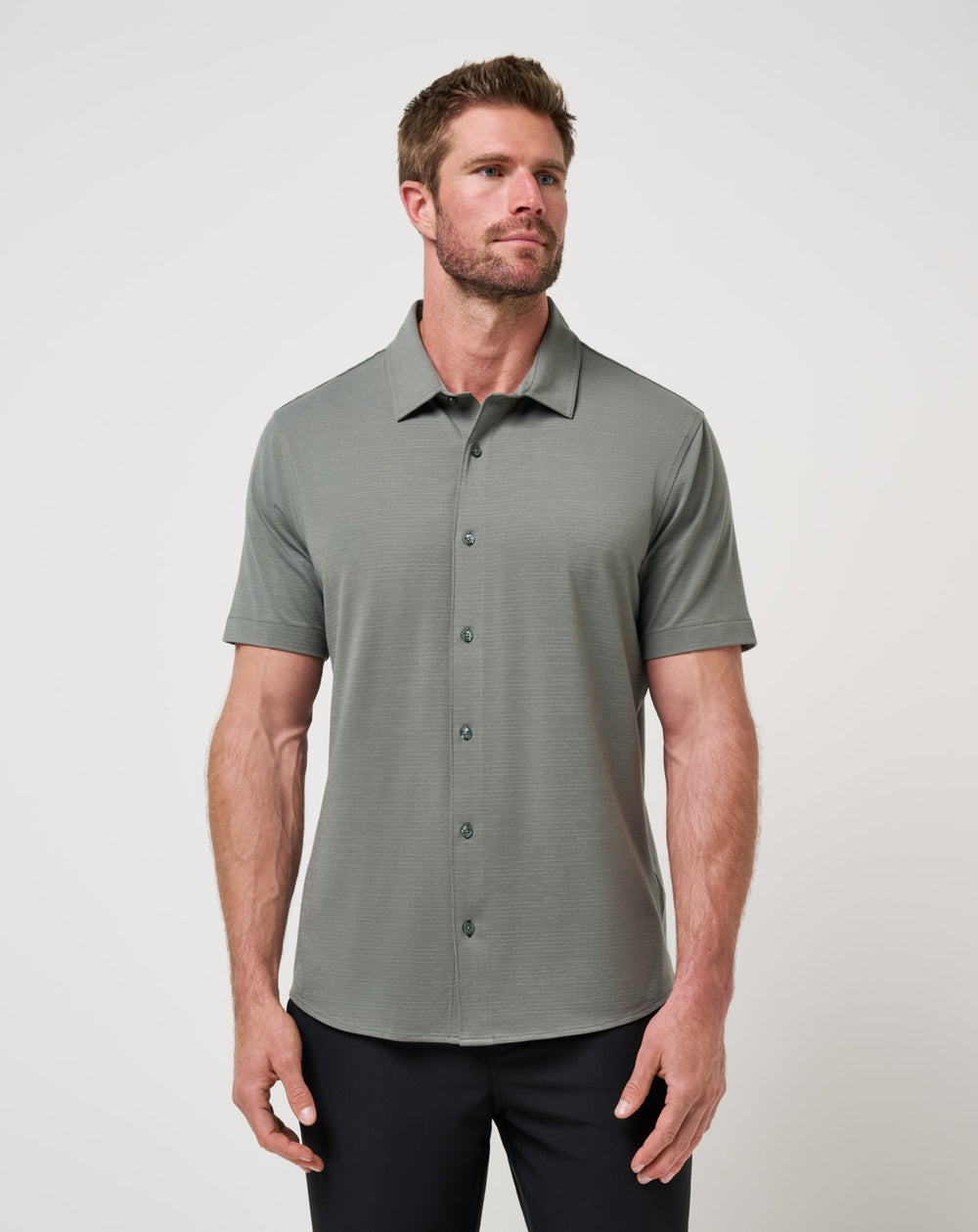 Dark Olive Travis Mathew The Heater Button-Up