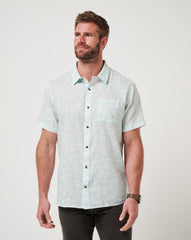 Eggshell Blue Travis Mathew Double Room Button-Up