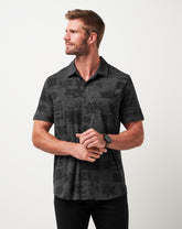 Black Travis Mathew Knit Gravitation Button-Up