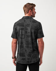 Black Travis Mathew Knit Gravitation Button-Up
