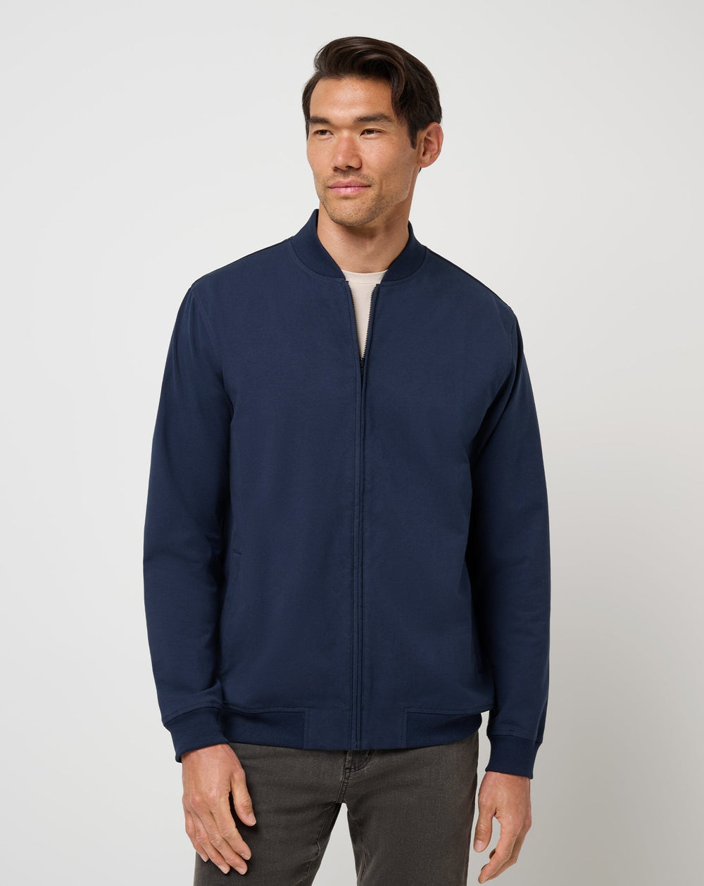 Total Eclipse Travis Mathew Stretchknit Bomber Jacket