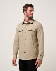 Weathered Teak Travis Mathew Peak Fleece Shirt Jacket