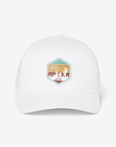 White Travis Mathew High Desert Horizon Snapback Hat