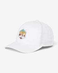 White Travis Mathew High Desert Horizon Snapback Hat