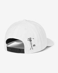 White Travis Mathew Golf Sucks Snapback Hat