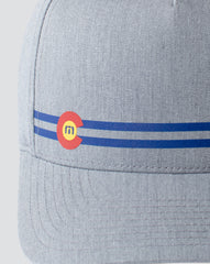 Heather Grey Travis Mathew Side Cut Snapback Hat