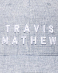 Heather Light Blue Travis Mathew Rockdale Snapback Hat