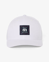 White Travis Mathew Final Boarding Snapback Hat