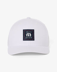 White Travis Mathew Final Boarding Snapback Hat