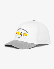 White Travis Mathew Iowa Defensive Line Snapback Hat