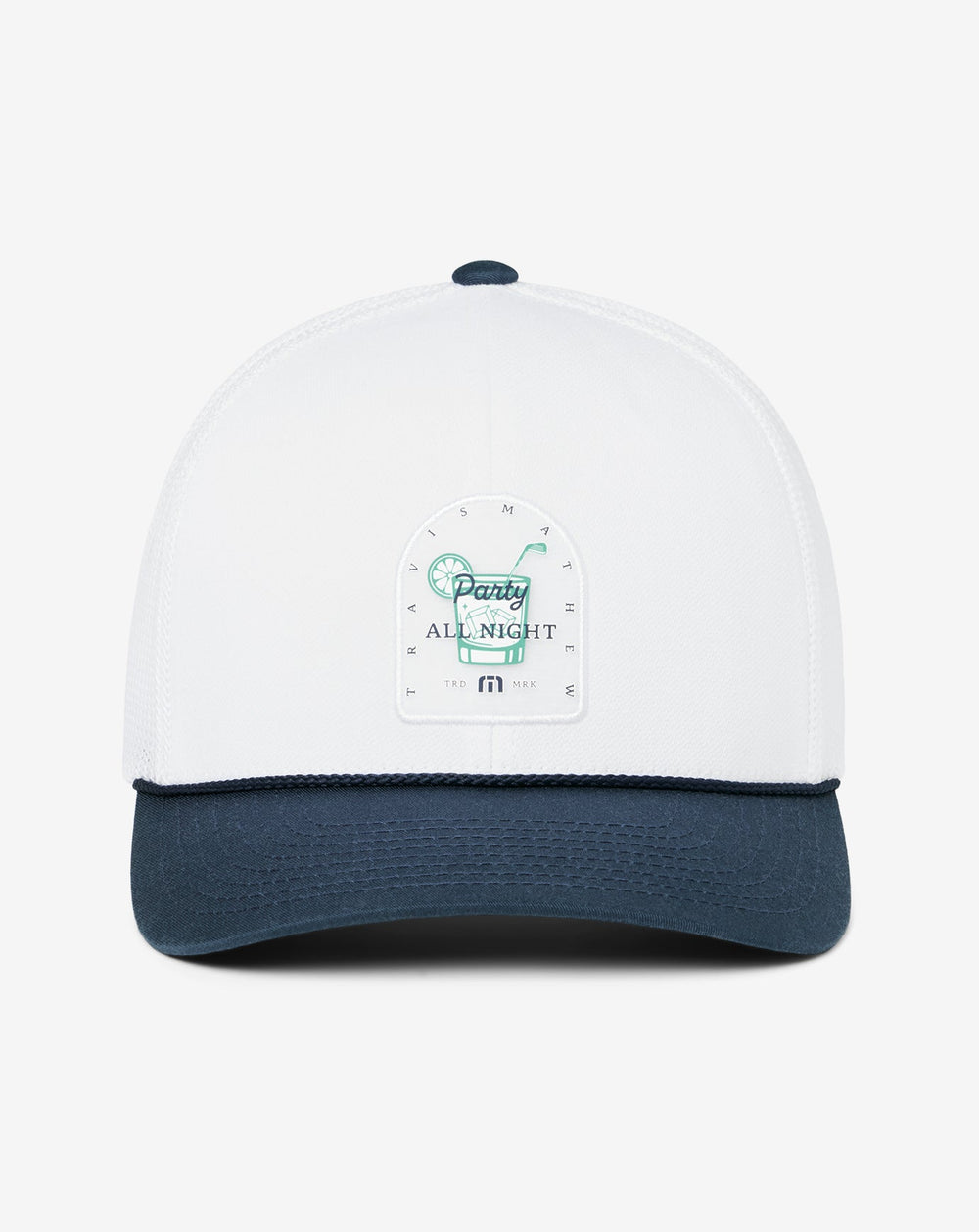 White Travis Mathew Beer Break Snapback Hat