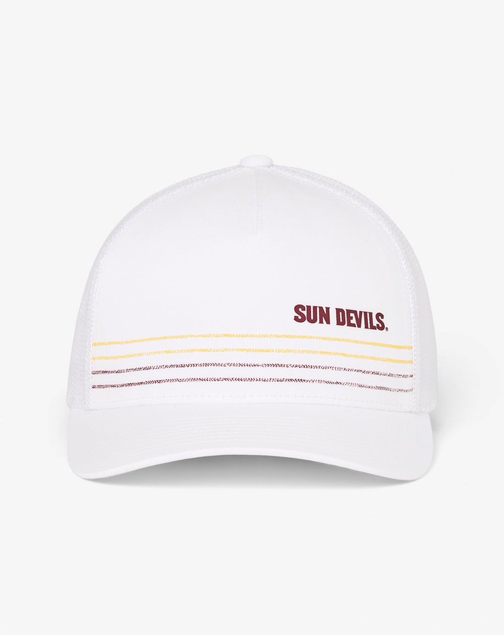 White Travis Mathew ASU Drum Major Snapback Hat