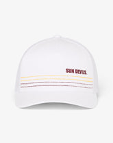 White Travis Mathew ASU Drum Major Snapback Hat