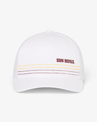 White Travis Mathew ASU Drum Major Snapback Hat