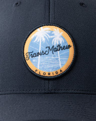 Blue Nights Travis Mathew Stingray Shuffle Snapback Hat