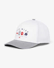 White Travis Mathew Mississippi Defensive Line Snapback Hat