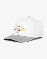 White Travis Mathew USC Defensive Line Snapback Hat