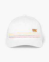 White Travis Mathew USC Drum Major Snapback Hat