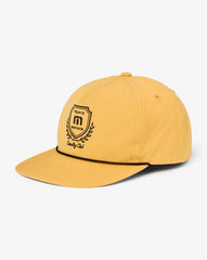 Spruce Yellow Travis Mathew Local Favorite Snapback Hat