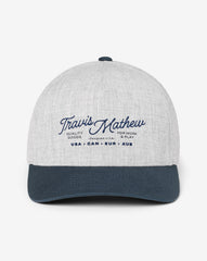 Heather Grey Travis Mathew Perfect Plan Snapback Hat