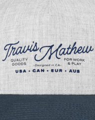 Heather Grey Travis Mathew Perfect Plan Snapback Hat