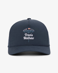 Mood Indigo/Vintage Indigo Travis Mathew Vacation Home Snapback Hat