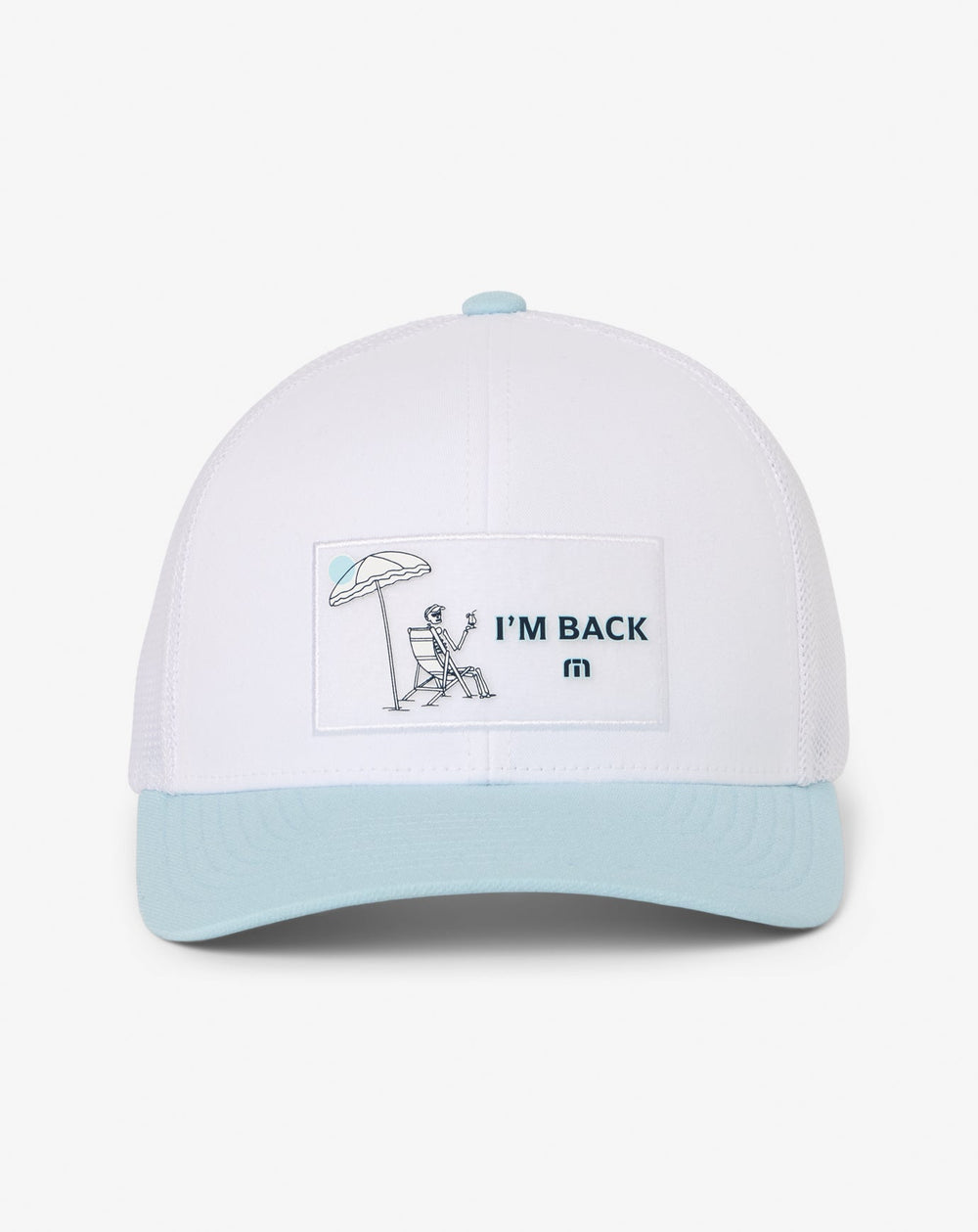 White Travis Mathew Full Send Feb Snapback Hat