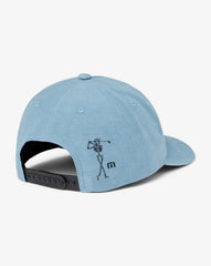 Copen Blue Travis Mathew Golf Sucks Snapback Hat