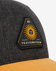 Heather Black Travis Mathew Bumpy Flight Snapback Hat