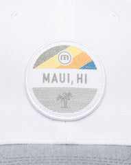 White Travis Mathew Test The Waters Fitted Hat