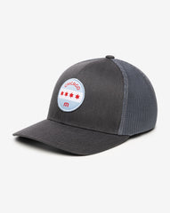 Heather Grey Pinstripe Travis Mathew Midway Fitted Hat