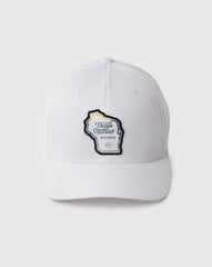 White Travis Mathew Pavilion Fitted Hat