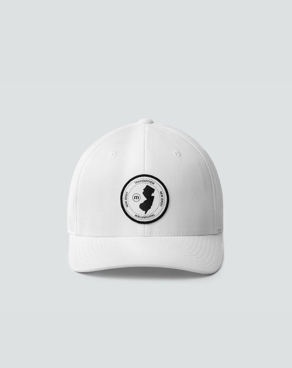 White Travis Mathew East Coast Time Fitted Hat