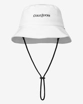 White Travis Mathew Golf Sucks Bucket Hat