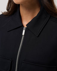 Black Travis Mathew Friday Doubleknit Utility Jacket