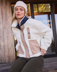 Snow White Travis Mathew Artful Sherpa Jacket