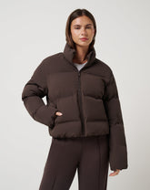 Coffee Grounds Travis Mathew Moontide Bonded Puffer Jacket