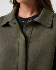 Heather Grape Leaf Travis Mathew Cloudscape Button Down