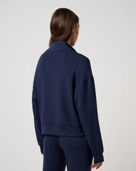 Navy Blazer Travis Mathew Skyloft Soft Half Zip 2.0