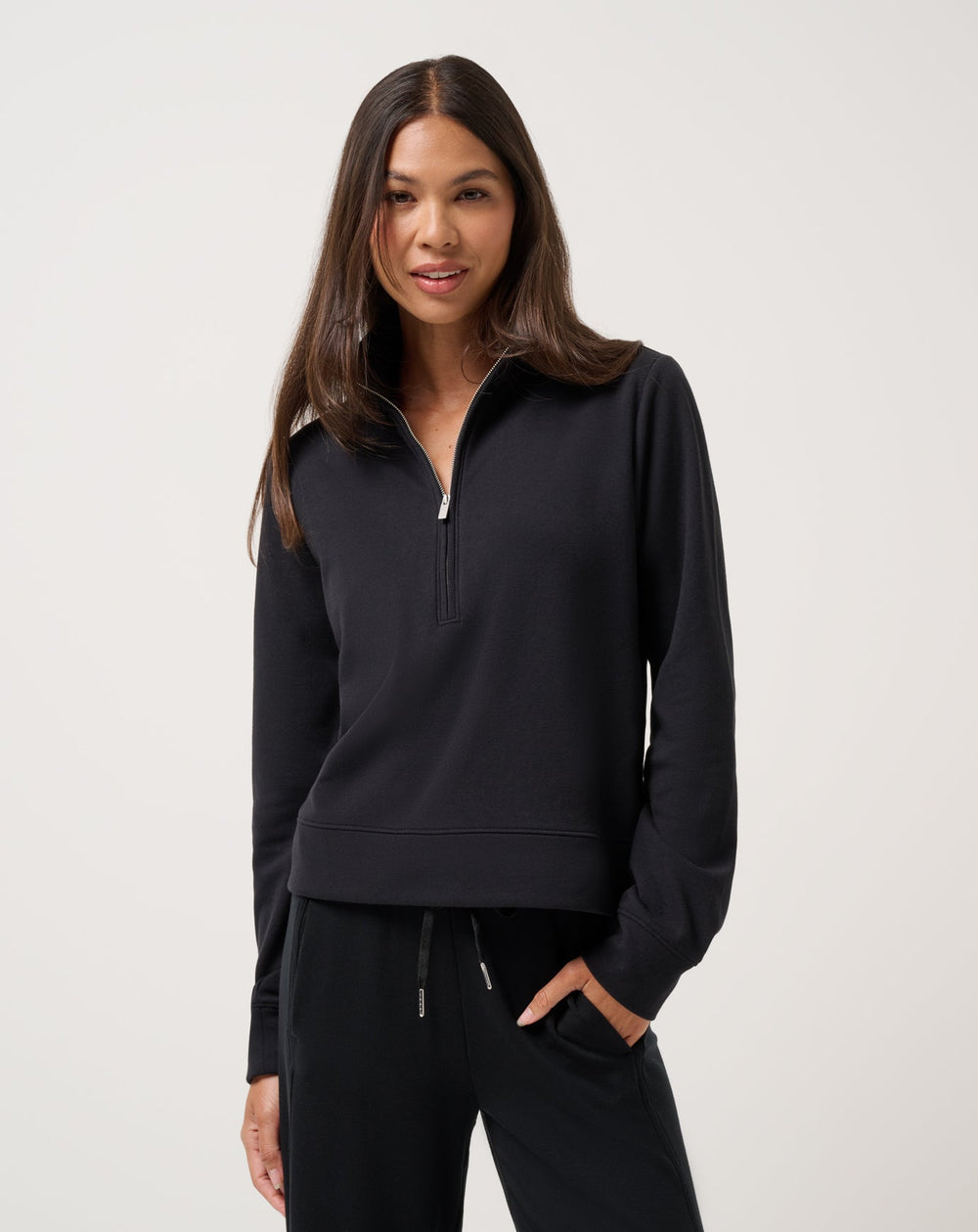 Black Travis Mathew Cloud Fleece Half Zip 2.0