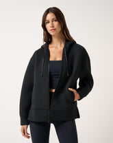 Heather Black Travis Mathew Cloudscape Zip Hood