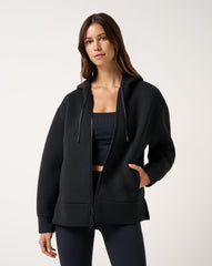 Heather Black Travis Mathew Cloudscape Zip Hood